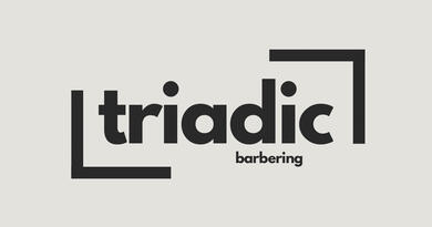 Triadic Barbering Logo Brand of Barber Shop located in Coogee
